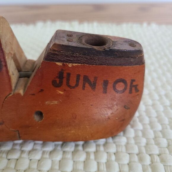 Vintage Child's 1954 Wooden Shoe Form 11.5B Junior Shoemaker Mold USMC Primitive - Picture 9 of 15
